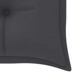 Tömör tíkfa Batavia pad antracitszürke párnával 150 cm 7
