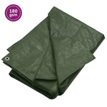 Zöld HDPE takaróponyva 180 g/m² 6 x 12 m