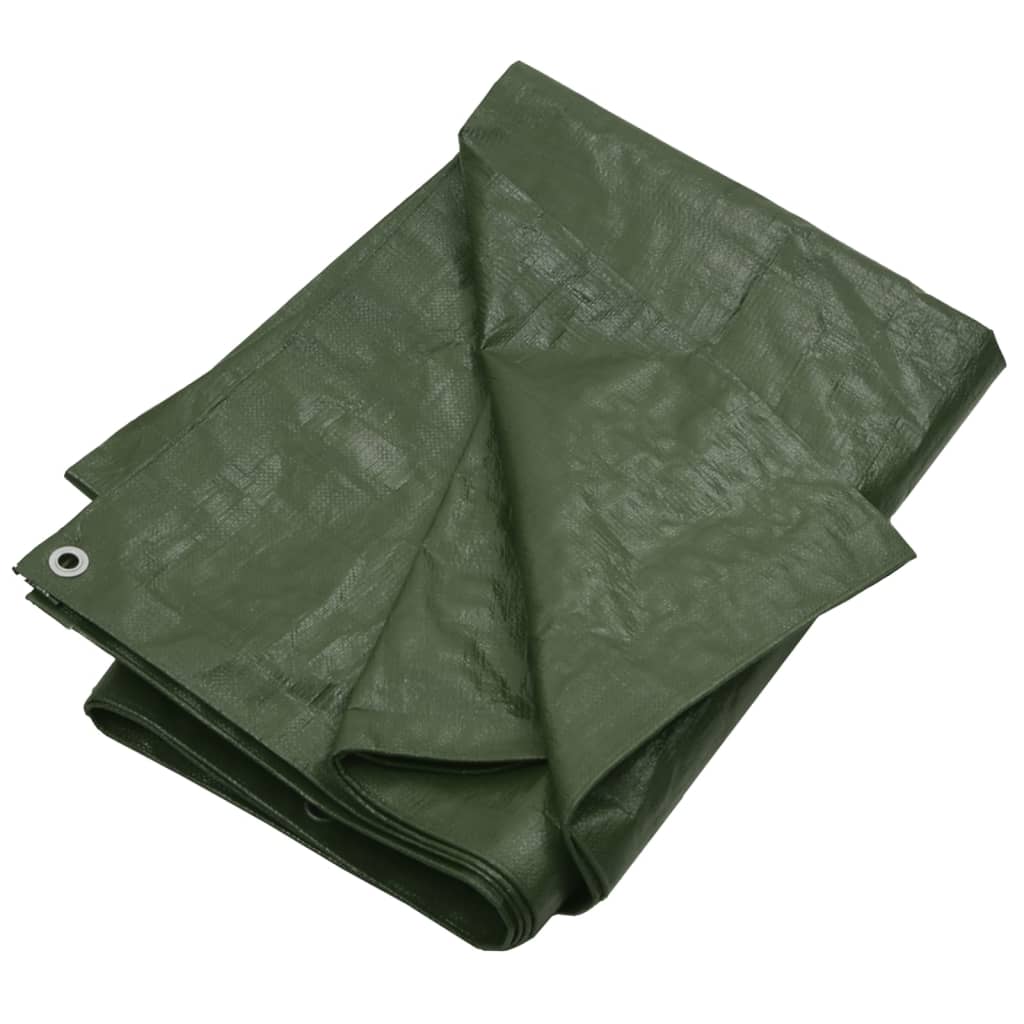 Zöld HDPE takaróponyva 180 g/m² 6 x 12 m 2