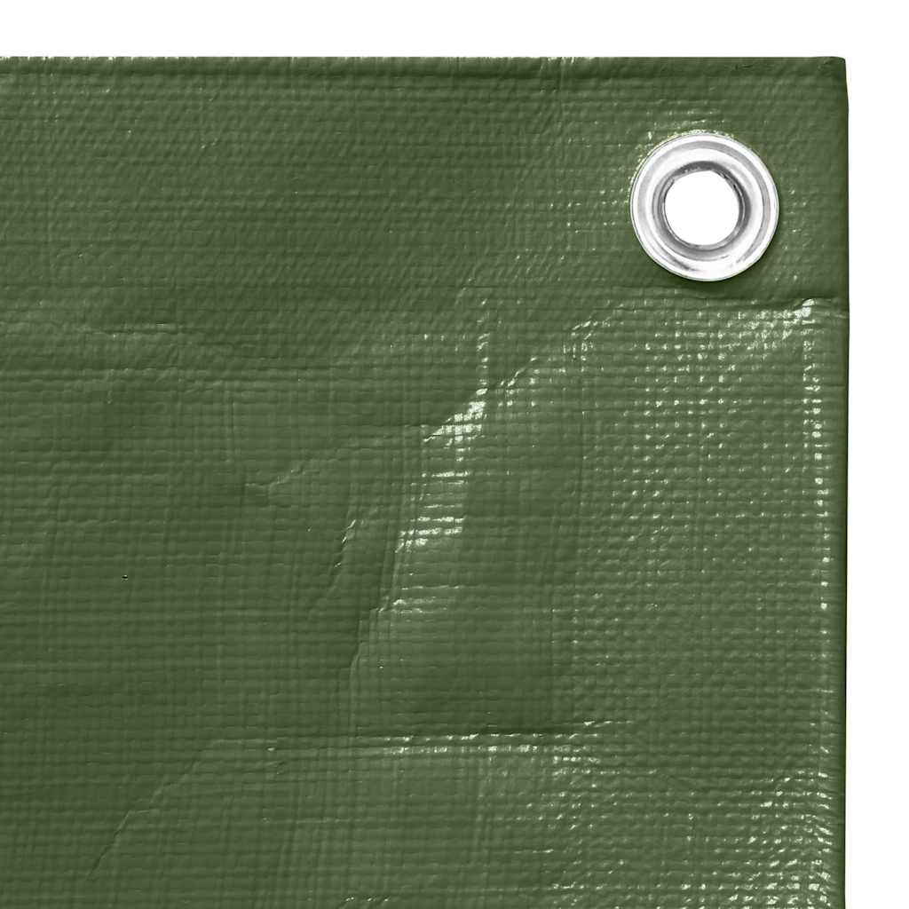 Zöld HDPE takaróponyva 260 g/m² 6 x 12 m 4