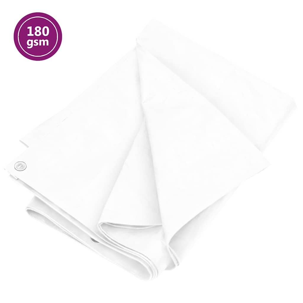 Fehér HDPE takaróponyva 180 g/m² 6 x 10 m