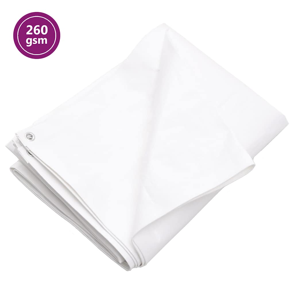 Fehér HDPE takaróponyva 260 g/m² 3 x 4 m