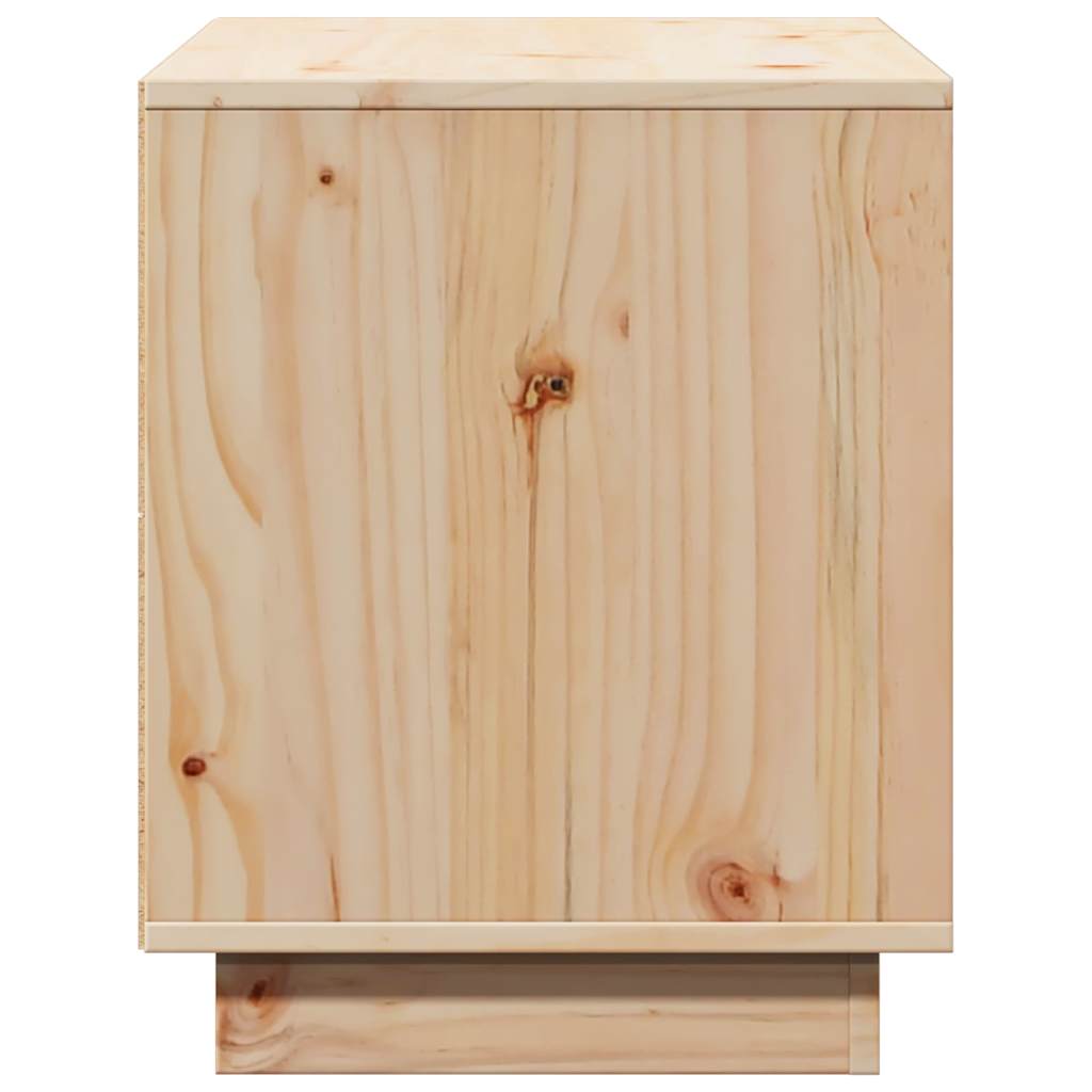 Tömör fenyőfa TV-szekrény 74 x 35 x 44 cm 6