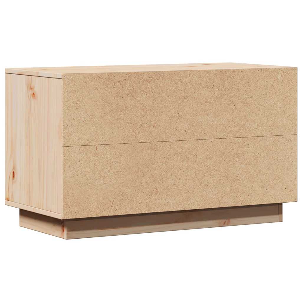 Tömör fenyőfa TV-szekrény 74 x 35 x 44 cm 7