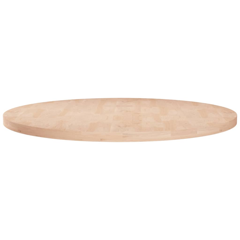 Kerek kezeletlen tömör tölgyfa asztallap Ø60 x 2,5 cm