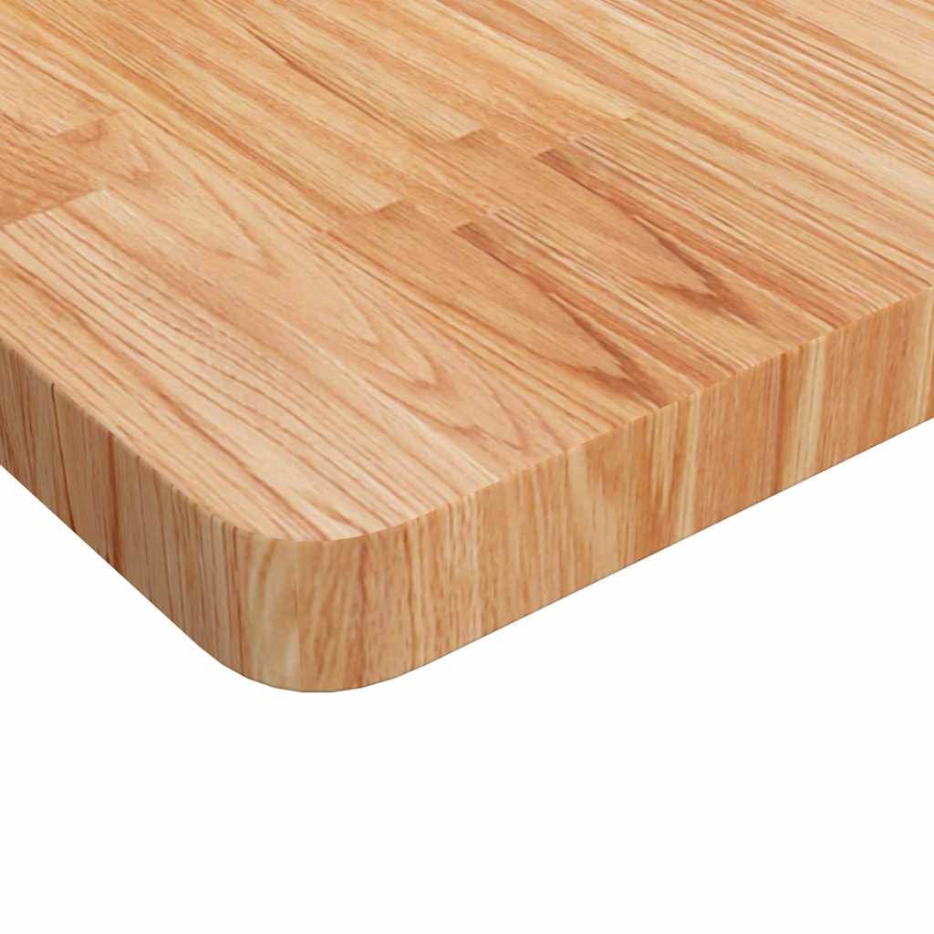 Világosbarna kezelt tömör tölgyfa négyzet asztallap 90x90x4 cm 3
