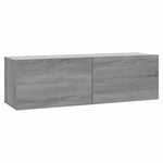 Szürke sonoma színű szerelt fa TV-szekrény 100 x 30 x 30 cm 2