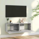 Szürke sonoma színű szerelt fa TV-szekrény 100 x 30 x 30 cm 3