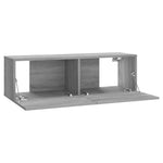 Szürke sonoma színű szerelt fa TV-szekrény 100 x 30 x 30 cm 6