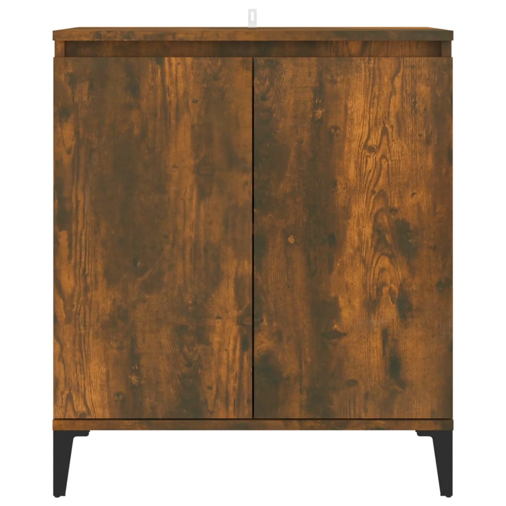 Füstös tölgy színű szerelt fa tálalószekrény 60 x 35 x 70 cm 3