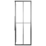 Fekete ESG tejüveg zuhanykabin 80 x 70 x 180 cm 6