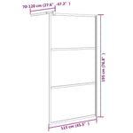 Fekete selyemmatt ESG üveg zuhanyfal 115x195 cm 7