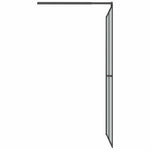 Sötét edzett üveg zuhanyfal küszöb nélküli zuhanyhoz 100x195cm 4