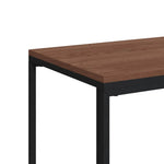 Fekete szerelt fa kisasztal kerekekkel 40 x 30 x 63,5 cm 7