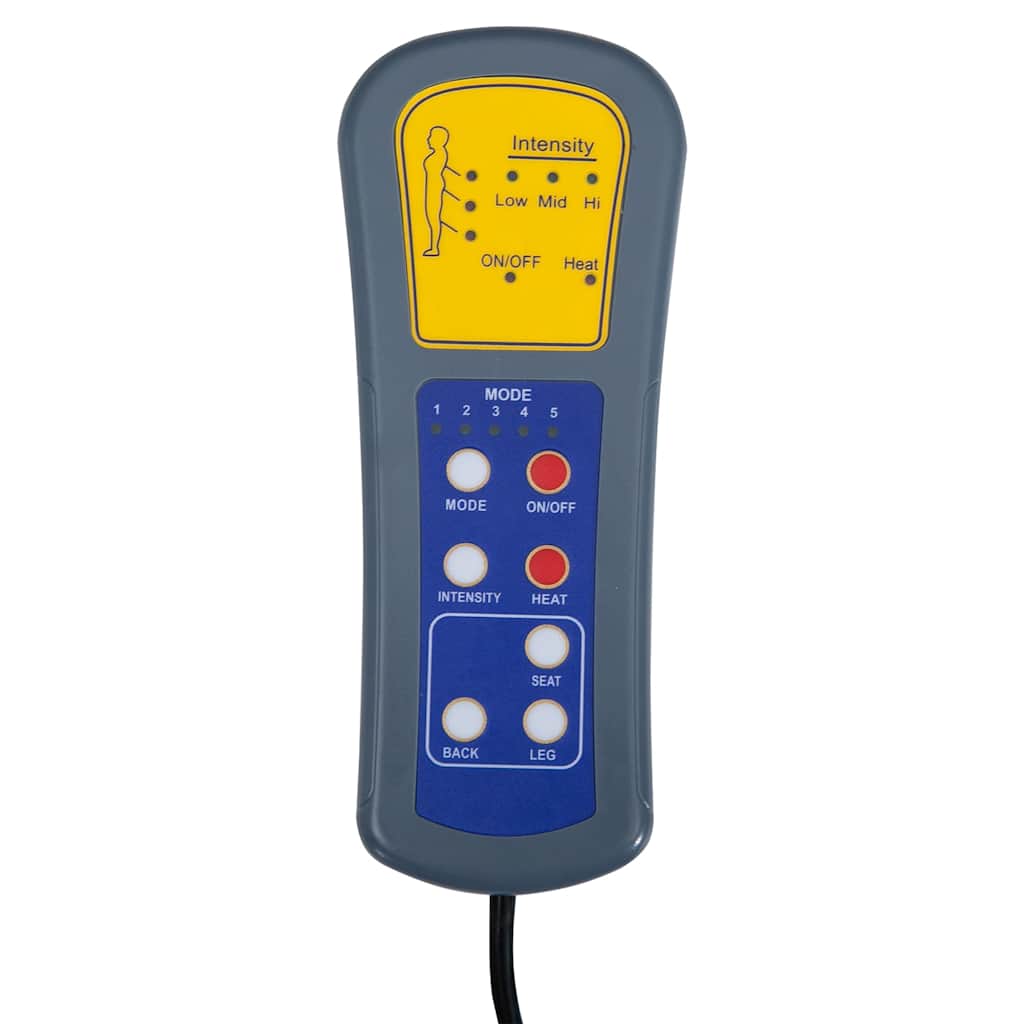 Bordó szövet elektromos masszázsfotel 12