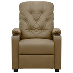 Kávészínű műbőr elektromos dönthető fotel 3