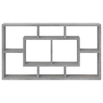 Szürke sonoma színű 8-rekeszes bemutatópolc 4