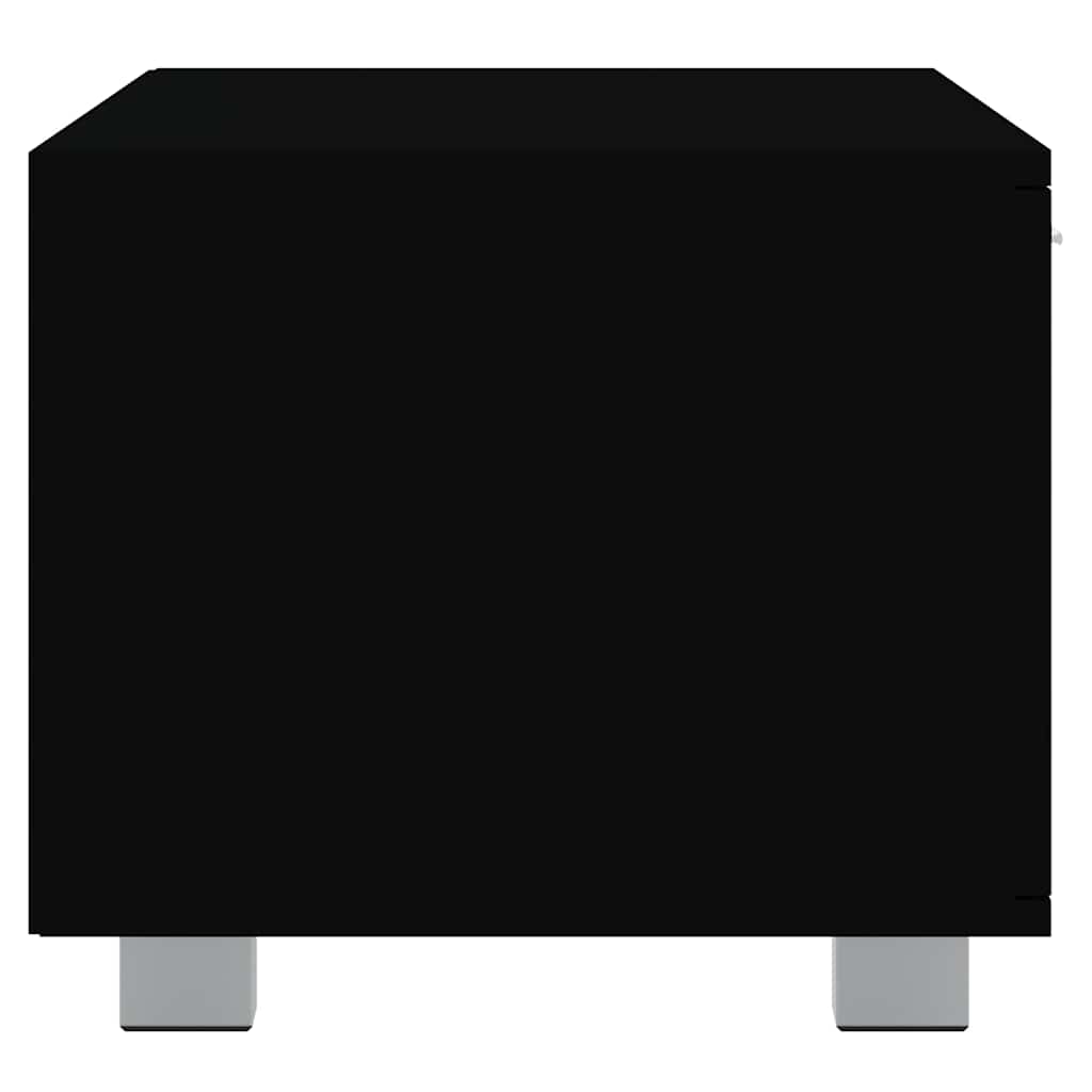 Fekete szerelt fa TV-szekrény 120 x 40,5 x 35 cm 6