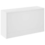 Magasfényű fehér cipőpad 80 x 24 x 45 cm rétegelt fa 6