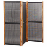 Fekete 3 paneles térelválasztó 210 x 180 cm 3