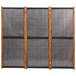 Fekete 3 paneles térelválasztó 210 x 180 cm 4