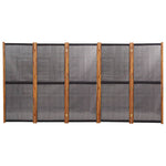 Fekete 5 paneles térelválasztó 350x180 cm 4