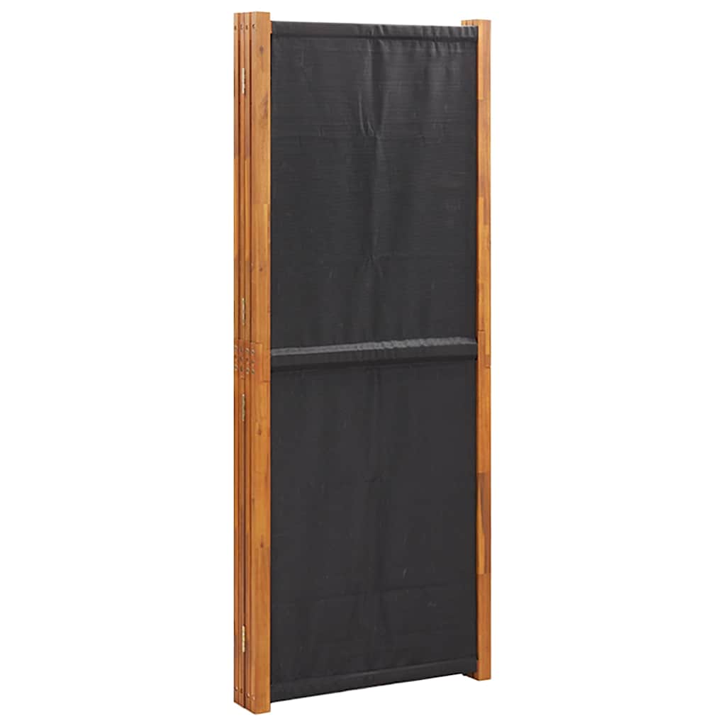 Fekete 5 paneles térelválasztó 350x180 cm 5