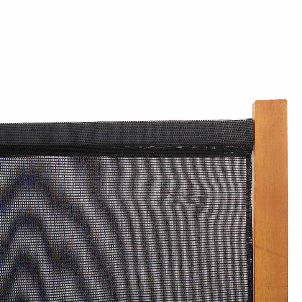 Fekete 5 paneles térelválasztó 350x180 cm 6