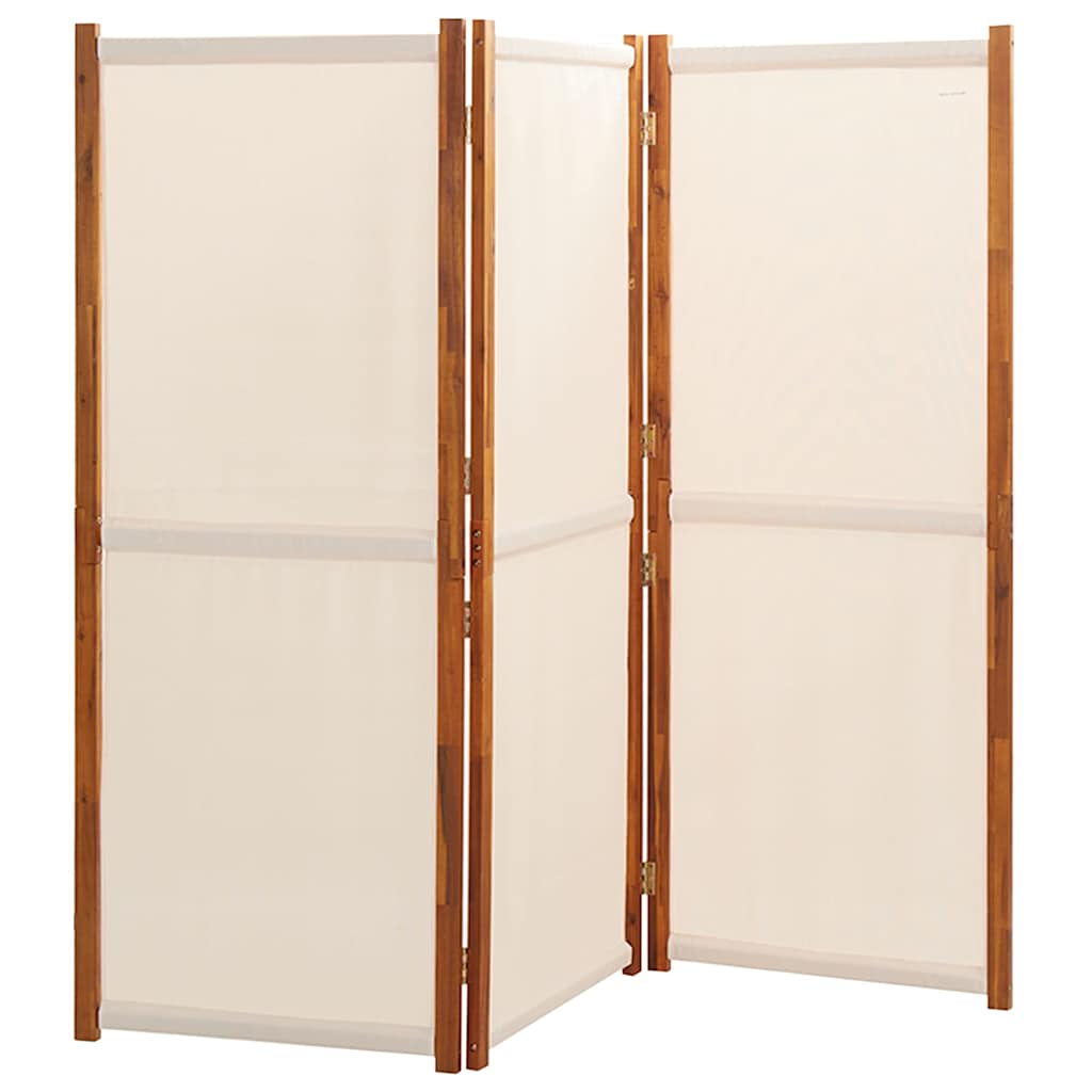Fehér 3 paneles térelválasztó 210 x 180 cm 3