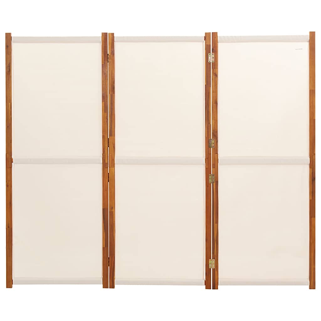 Fehér 3 paneles térelválasztó 210 x 180 cm 4