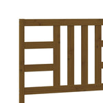 Mézbarna tömör fenyőfa ágyfejtámla 206 x 4 x 100 cm 7