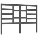 Szürke tömör fenyőfa ágyfejtámla 166 x 4 x 104 cm 2