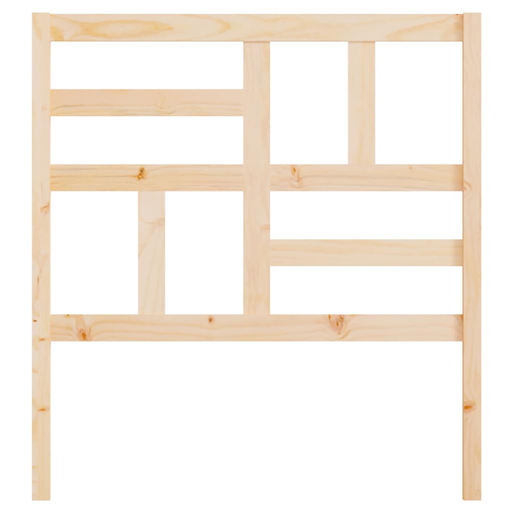 Tömör fenyőfa ágyfejtámla 81x4x104 cm 4