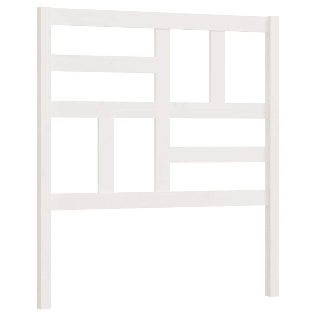 Fehér tömör fenyőfa ágyfejtámla 96 x 4 x 104 cm 2