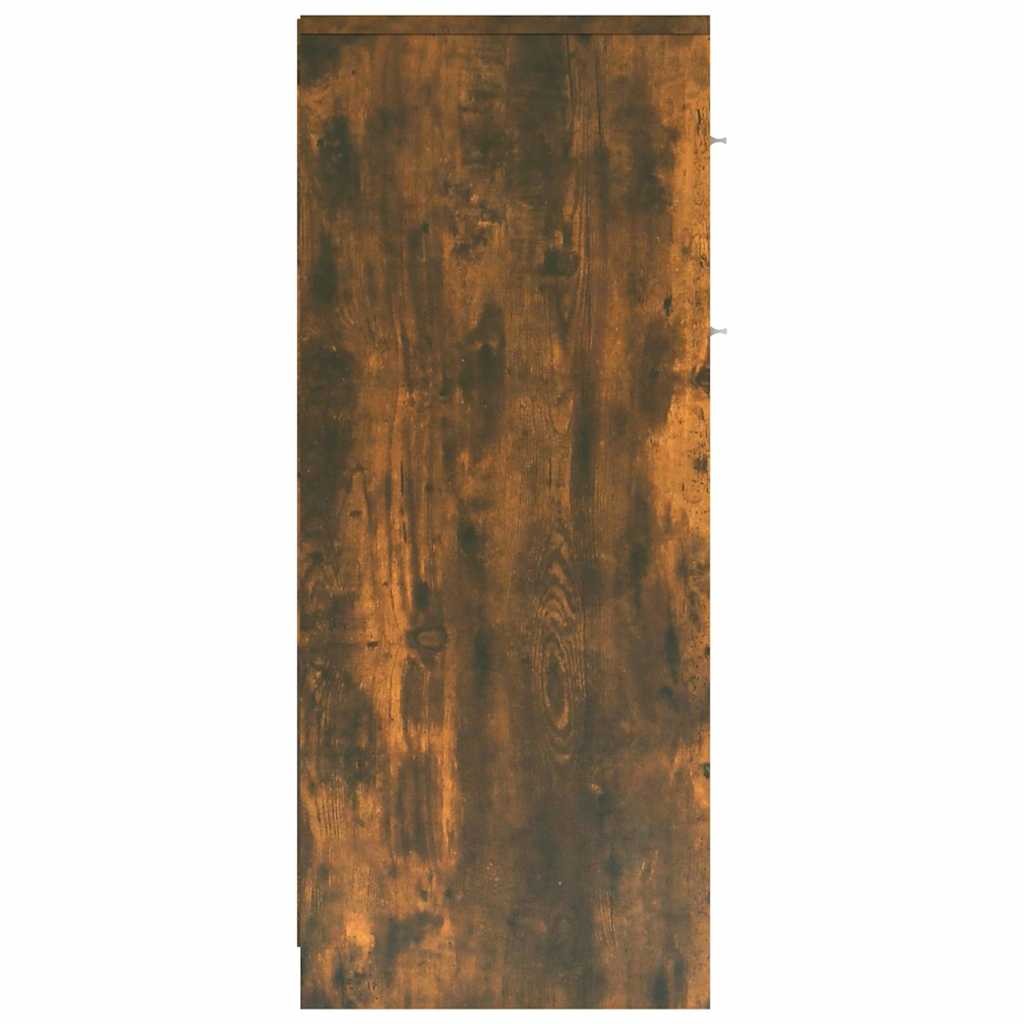 Füstös tölgy színű szerelt fa fürdőszobaszekrény 60x33x80 cm 7