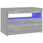Szürke sonoma színű TV-szekrény LED-ekkel 60 x 35 x 40 cm 4