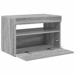 Szürke sonoma színű TV-szekrény LED-ekkel 60 x 35 x 40 cm 5