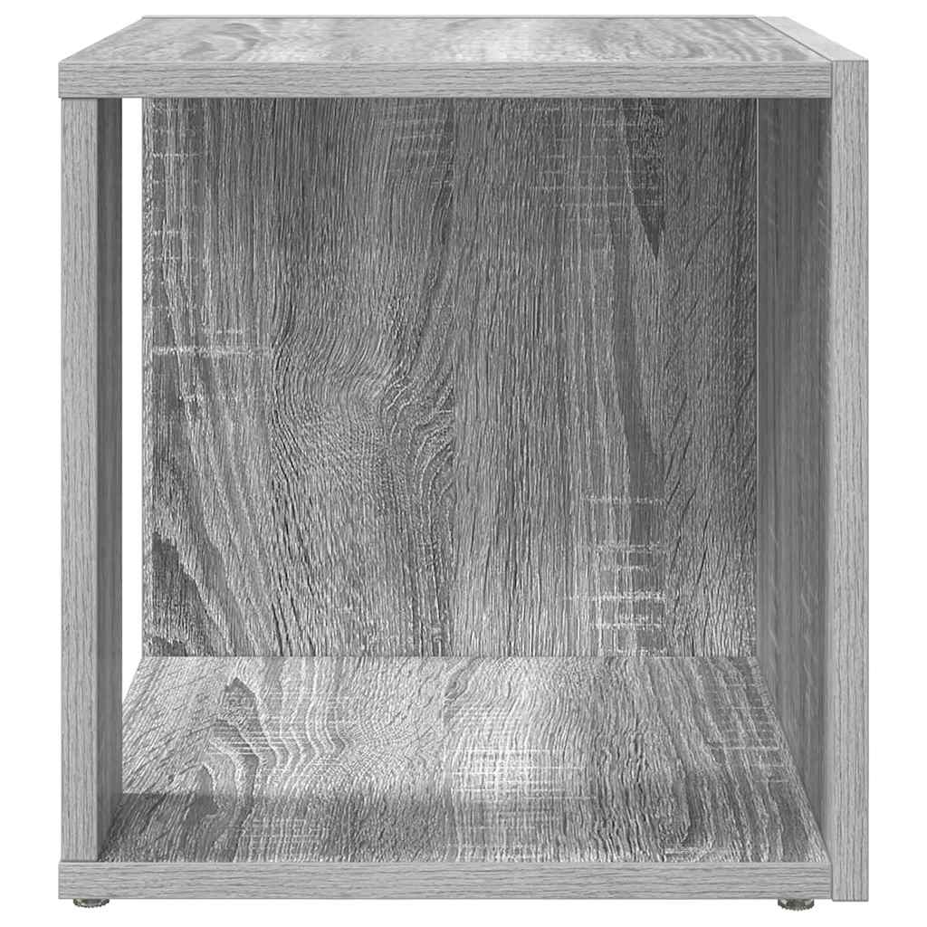 Szürke sonoma színű szerelt fa kisasztal 33x33x34,5 cm 6