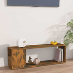 Füstös tölgy színű szerelt fa fali TV-szekrény 100 x 24 x 32 cm