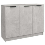 Betonszürke szerelt fa tálalóasztal 90,5x30x70 cm 2