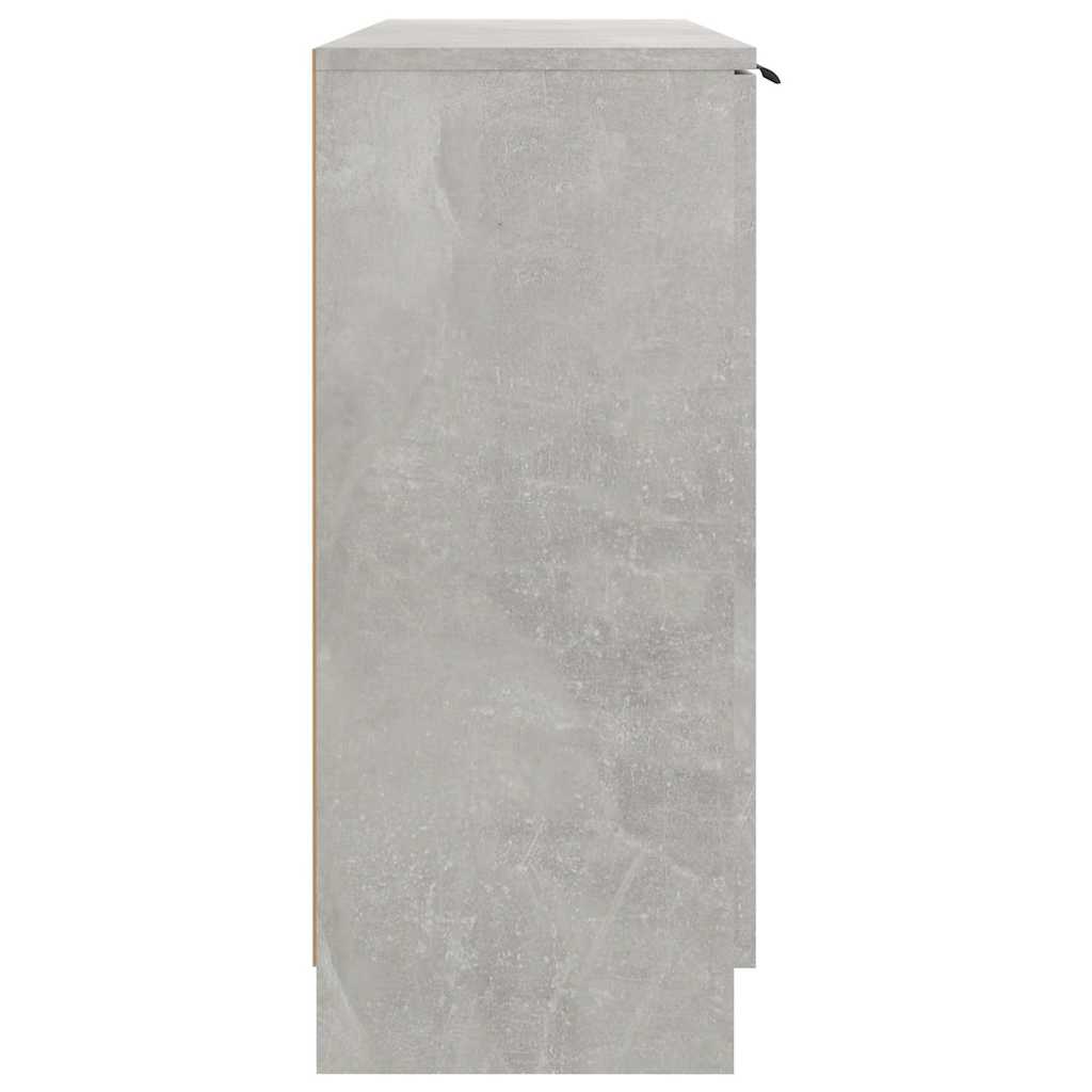 Betonszürke szerelt fa tálalóasztal 90,5x30x70 cm 6
