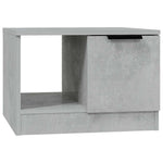 Betonszürke szerelt fa dohányzóasztal 50 x 50 x 36 cm 2