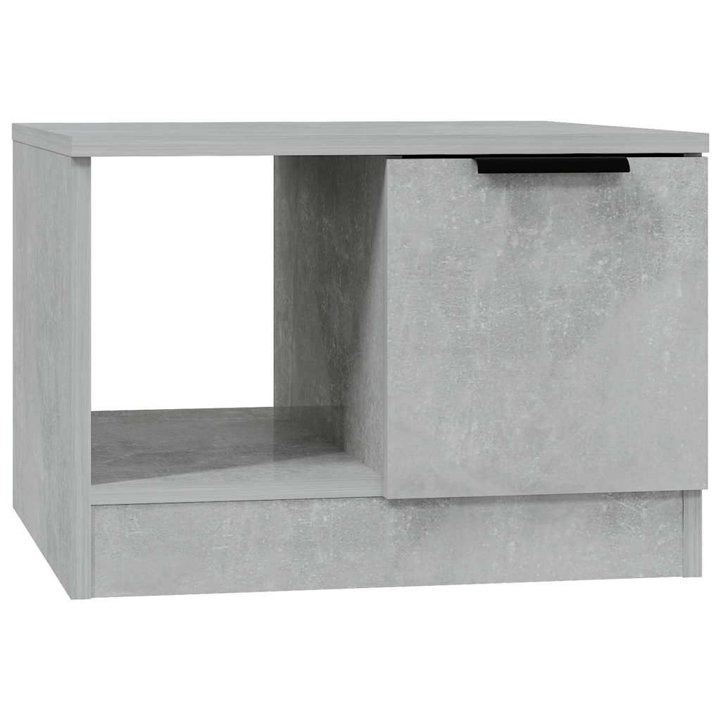 Betonszürke szerelt fa dohányzóasztal 50 x 50 x 36 cm 2