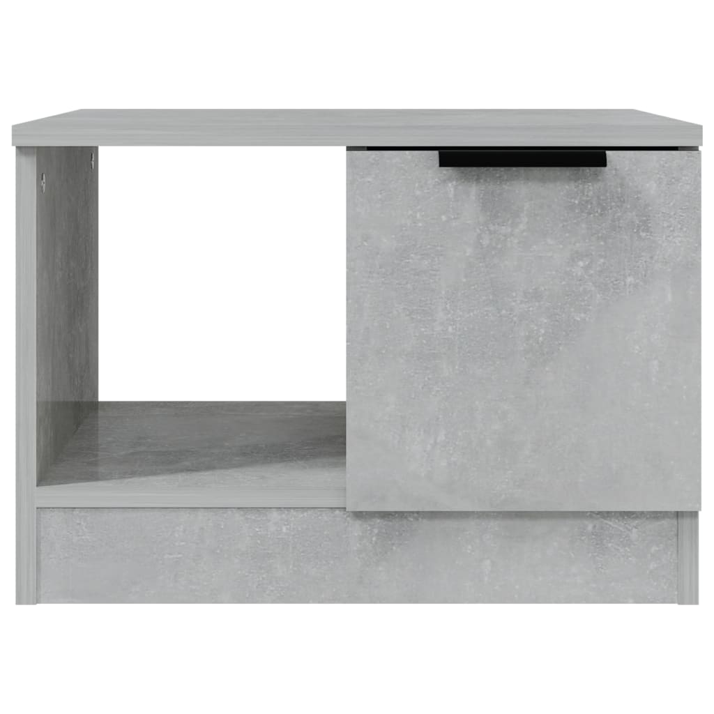 Betonszürke szerelt fa dohányzóasztal 50 x 50 x 36 cm 5