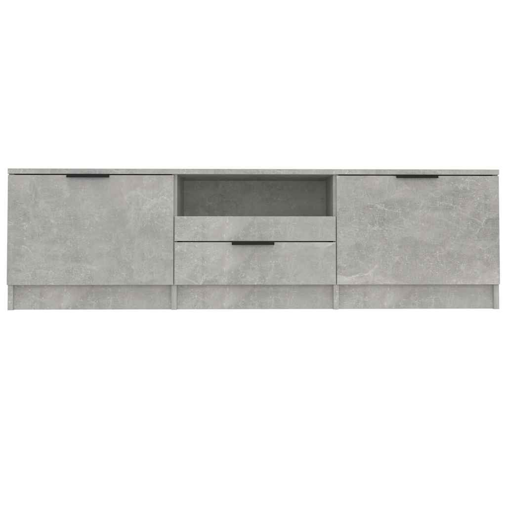 Betonszürke szerelt fa TV-szekrény 140x35x40 cm 4