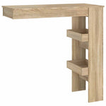 Sonoma tölgy színű fatermék fali bárasztal 102 x 45 x 103,5 cm 2