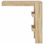 Sonoma tölgy színű fatermék fali bárasztal 102 x 45 x 103,5 cm 3