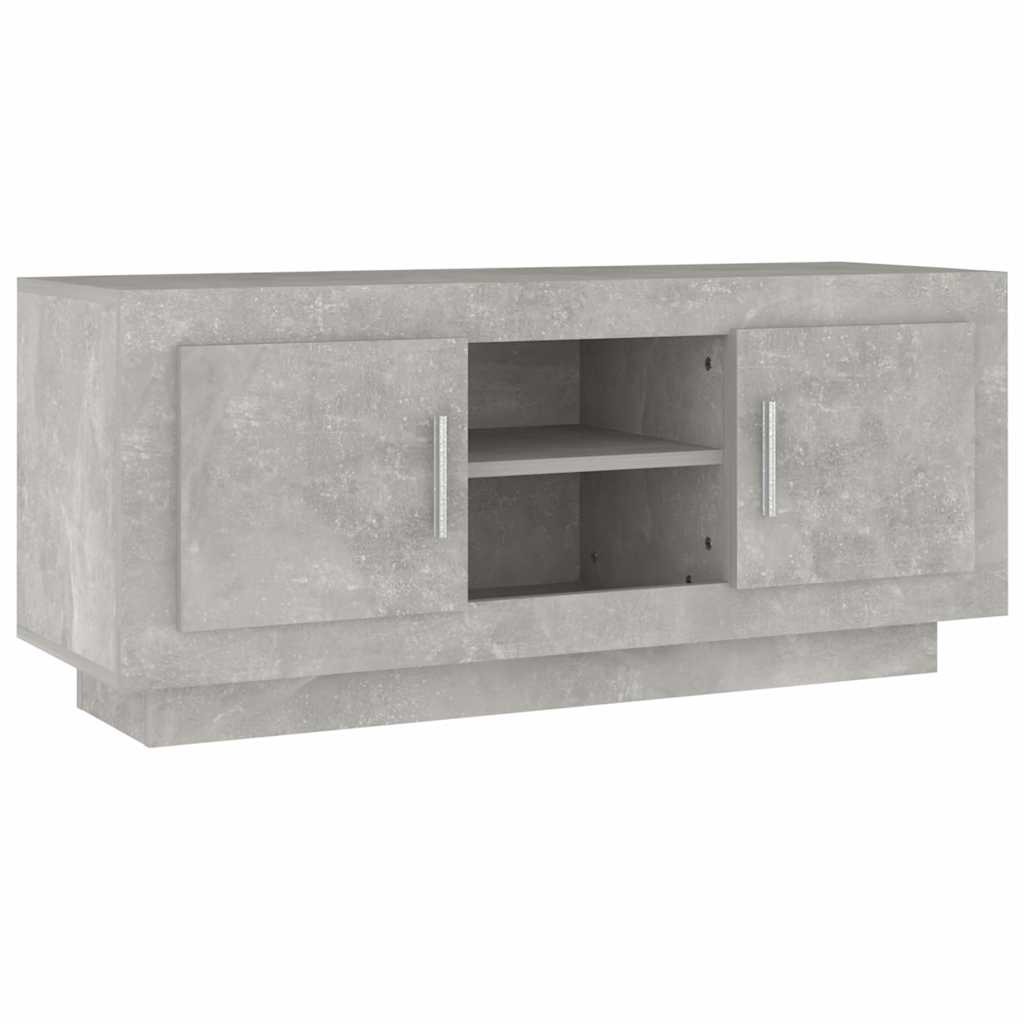 Betonszürke szerelt fa TV-szekrény 102x35x45 cm 2
