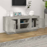 Betonszürke szerelt fa TV-szekrény 102x35x45 cm 3