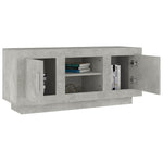 Betonszürke szerelt fa TV-szekrény 102x35x45 cm 4